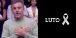 Luciano Huck no Domingão e imagem de luto (Fotos: Reproduções / Globo / Canva) 