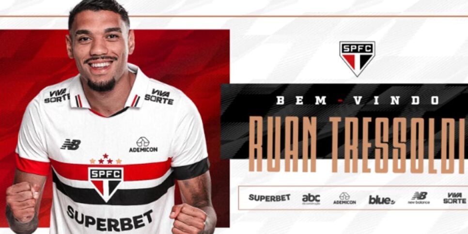 Ruan Tressoldi é o mais novo contratado do São Paulo (Foto: Reprodução - SP FC)