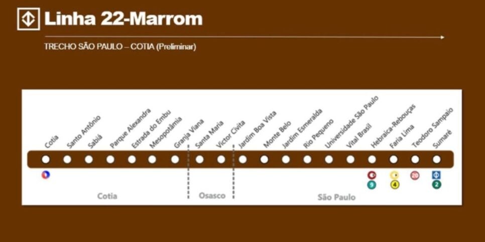 Linha 22-Marrom (Reprodução/Diário do Transporte)