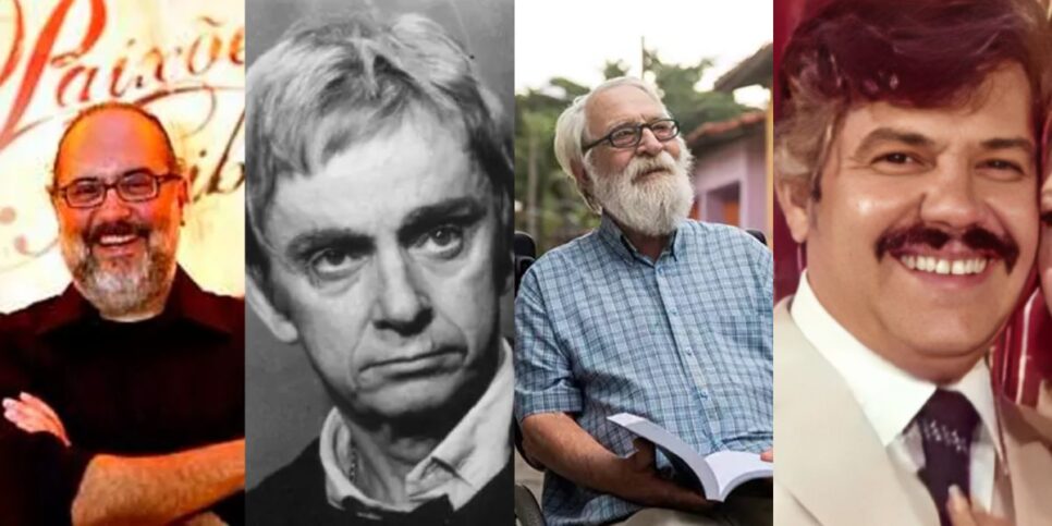 Tácito Rocha, Ivan Cândido, Lafayette Galvão e Célia Biar (Reprodução/Montagem/TV História)