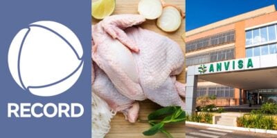 Record crava retirada de marca de frango após proibição da Anvisa (Reprodução/R7/Canva/Gov)