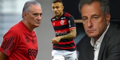 Tite e Landim (Foto- Marcelo Cortes:Flamengo) - Cebolinha (Foto- Marcelo Cortes : Flamengo)