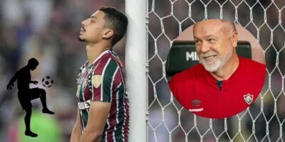 André e Mano Menezes, técnico do Fluminense (Foto: Thiago Ribeiro / Fernando Moren / AGIF)