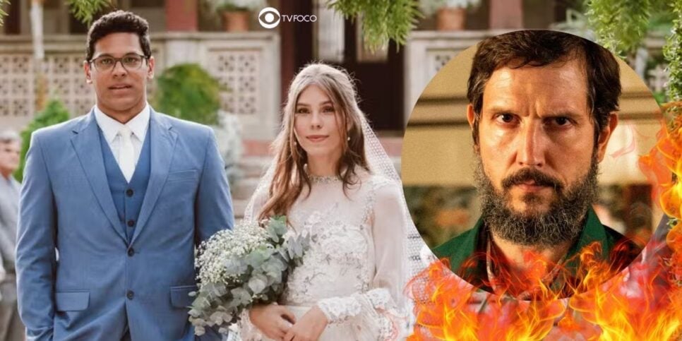 Augusto, Buba e Egídio em Renascer (Foto: Reprodução / Globo / Montagem TV Foco)