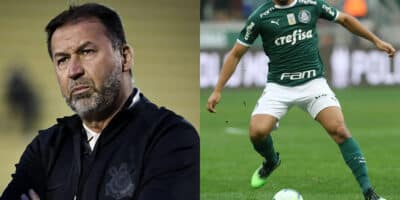 Augusto libera PIX para ter craque do Palmeiras de R$120M (Foto: Reprodução/Montagem TV Foco)