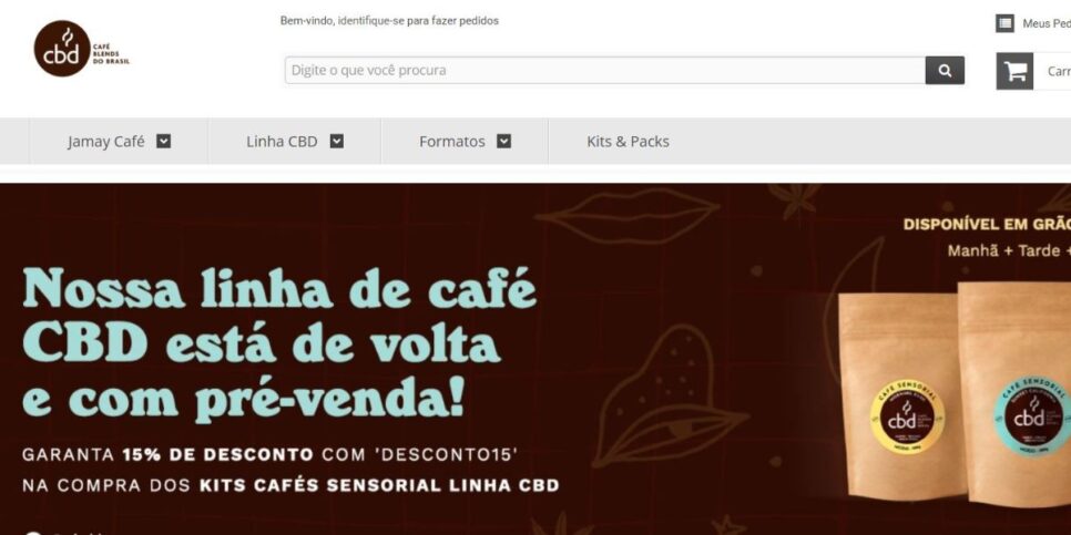 Anúncio da Café Blends do Brasil sobre a volta do produto (Foto Reprodução/Site oficial)