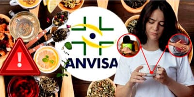 ANVISA proíbe 8 chás de marca popular após riscos (Foto: Reprodução/Montagem/Lennita/TV Foco/Canva/ANVISA)