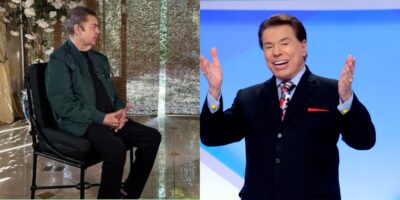 Faustão deixa mágoa de lado com a Globo para homenagear Silvio Santos - Foto: Montagem