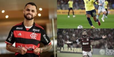 Flamengo busca reforço após chegada de Michael (Reprodução: André Durão / Montagem TV Foco)