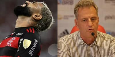 R$120M e adeus de Gabigol: Landim diz SIM para saída de craque (Foto: Reprodução/Montagem TV Foco)