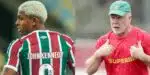 Quentinha de adeus de Kennedy no Fluminense chega voando no colo de Mano Menezes - (Foto: Montagem / TV FOCO)