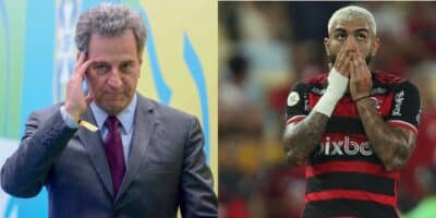 Landim desvenda verdade sobre adeus de Gabigol no Flamengo - (Foto: Montagem / TV FOCO)