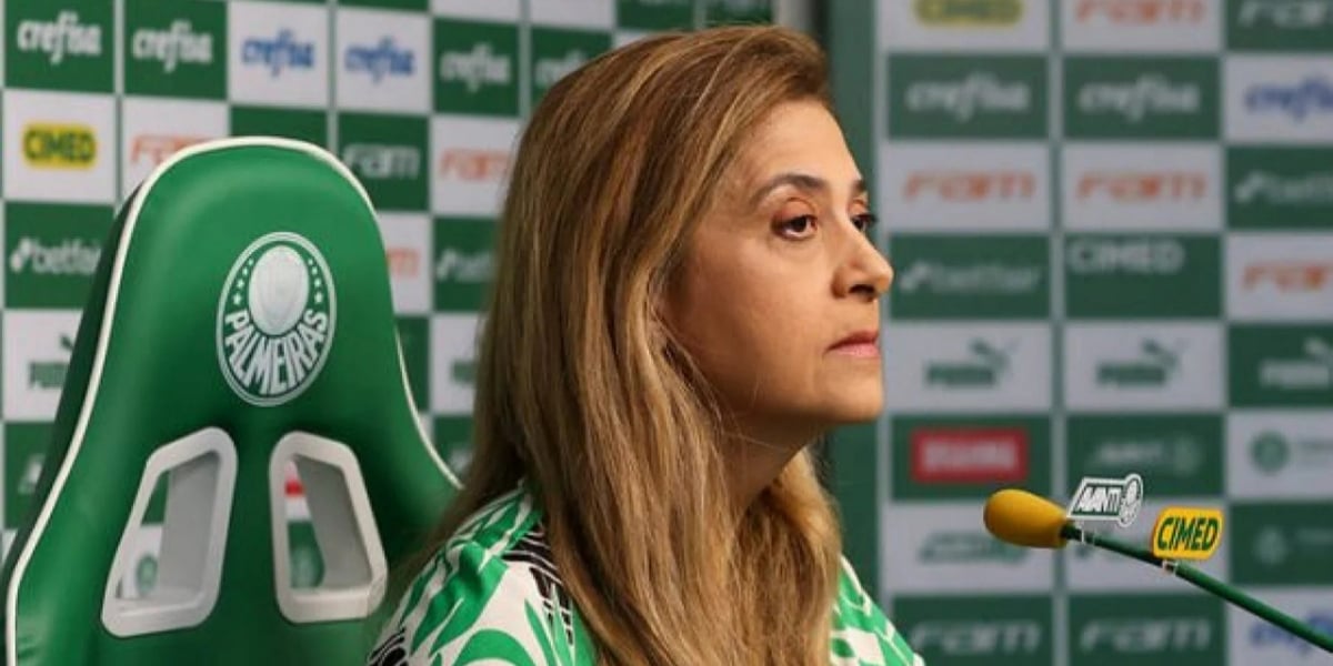 Leila Pereira no Palmeiras (Foto: Cesar Greco/Palmeiras)