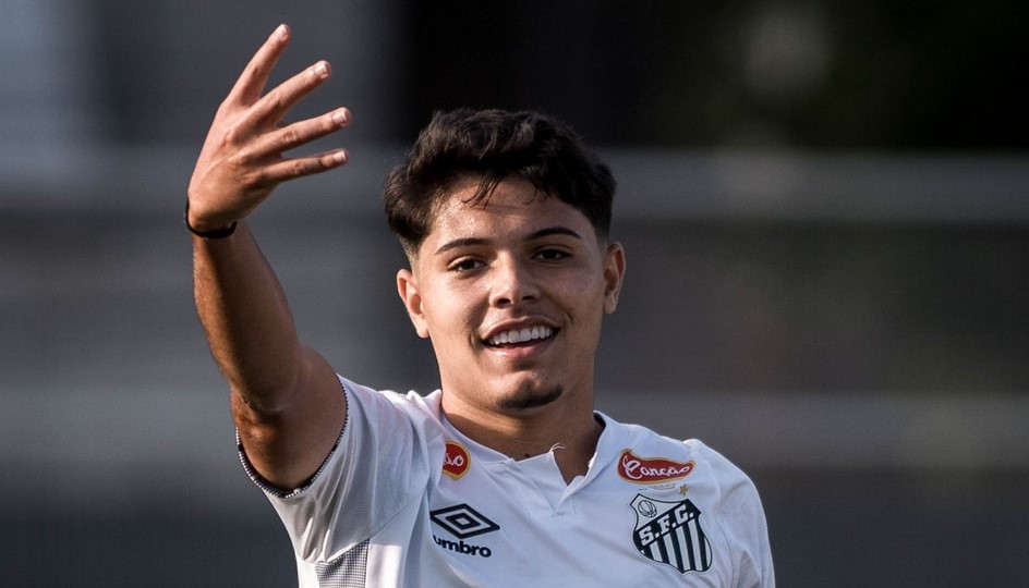 Luca Meirelles, jogador do Santos (Foto: Reprodução / Gazeta Esportiva)