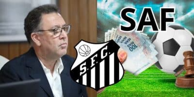 A confirmação de Marcelo Teixeira sobre SAF no Santos (Reprodução: Pedro Ernesto Guerra Azevedo / Montagem TV Foco)