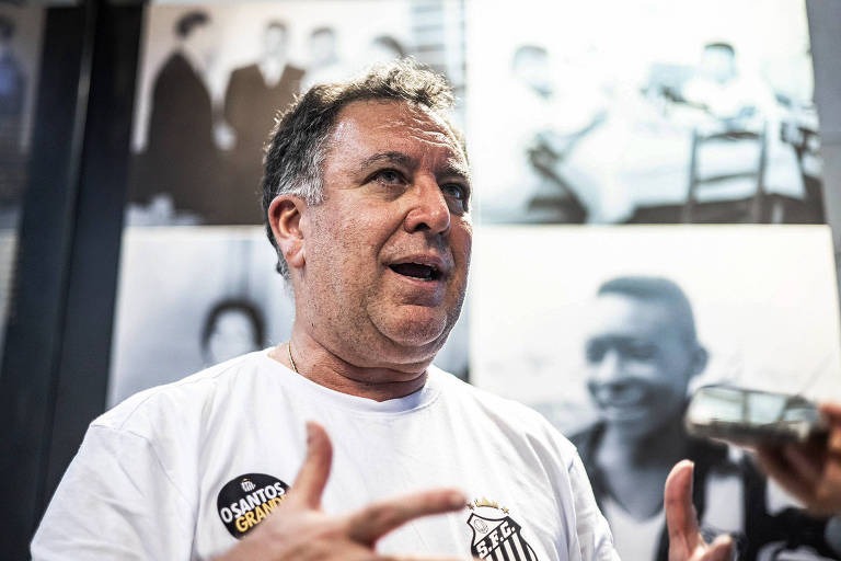 O presidente de futebol do Santos, Marcelo Teixeira (Foto: @SantosFC no Twitter)