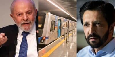 Anúncio de Lula chega com bomba de Ricardo Nunes e nova linha no metrô de SP - Foto: Montagem