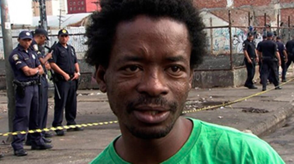 O Neguinho em seu tempo de Cracolândia, em São Paulo (Foto: Reprodução/ Internet)