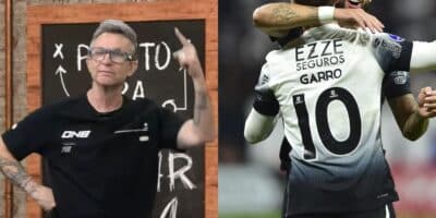 Donos da Bola comenta craque saindo do Corinthians (Reprodução: Band / Montagem TV Foco)