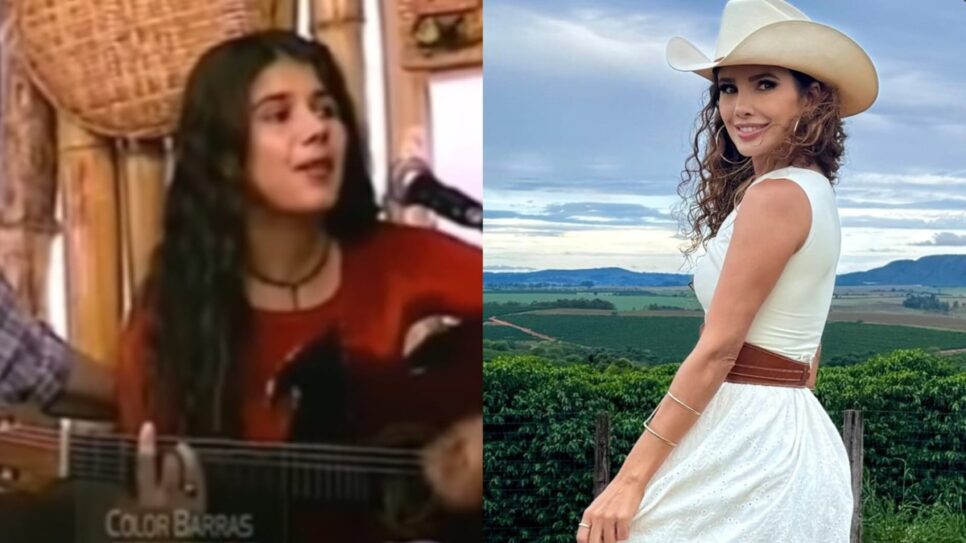 A cantora antes da fama e depois (Foto: Reprodução/ YouTube/ Instagram/ Montagem TV Foco)