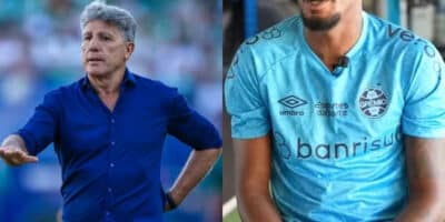 Adeus confirmado no Grêmio: Renato Gaúcho perde o chão (Foto: Reprodução/Montagem TV Foco)