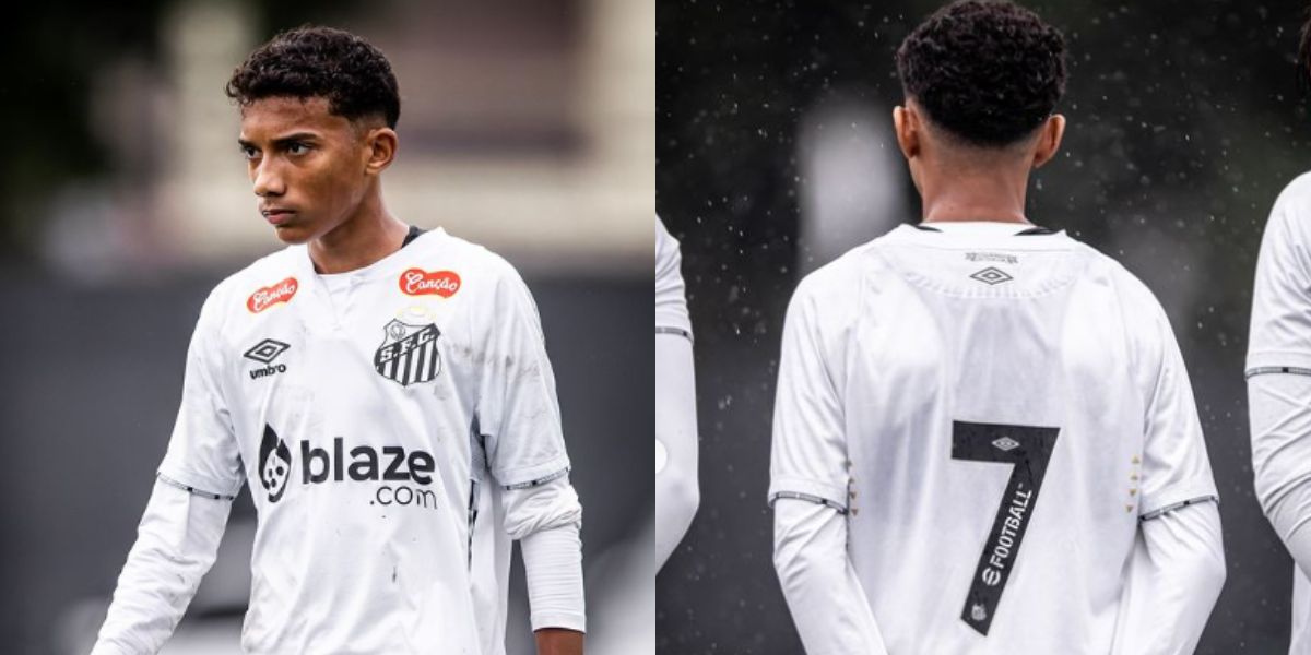 O filho de Robinho é um dos destaques da base santista (Reprodução: Instagram)