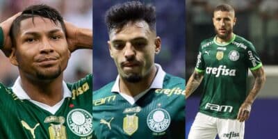 Rony, Gabriel Menino e Zé Rafael, estrelas do Palmeiras - Foto: Montagem