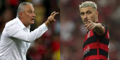 Craque de R$90M, saída de Gabigol e +3: Tite se desespera (Foto: Reprodução/Montagem TV Foco)