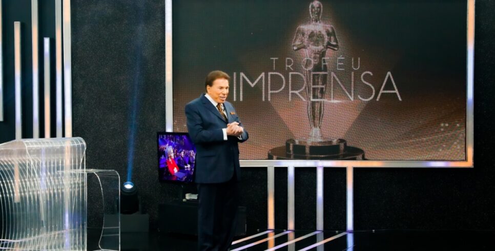 O comunicador no Troféu Imprensa (Foto: Reprodução/ Divulgação/ SBT)