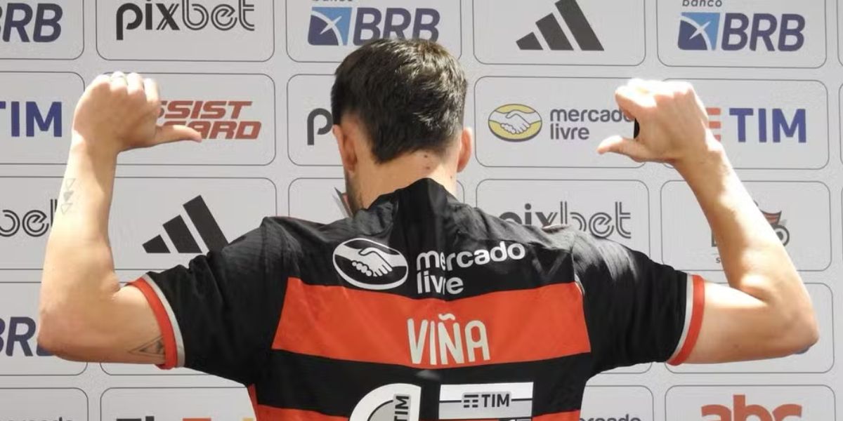 Viña custou R443 milhões aos cofres do Flamengo (Reprodução: Fred Gomes)