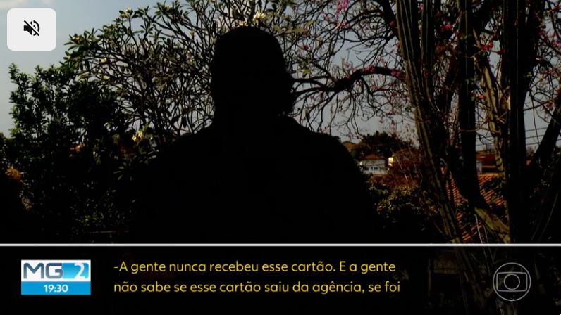 Filha do casal de idosos informa que acredita que o cartão foi extraviado (Foto Reprodução/Globo)