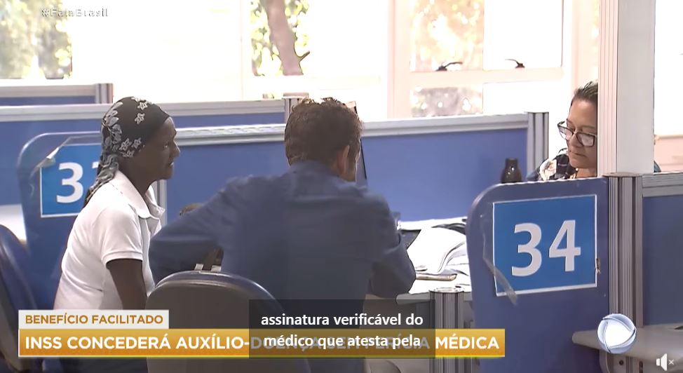 Atestmed do INSS antecipa benefícios que dependem de perícia médica de forma simplificada (Foto Reprodução/Record)