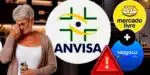 ANVISA baixou ordem contra produtos amados por senhoras 60+, vendidos em marketplaces como Magalu, Mercado Livre e outros (Foto Reprodução/Lennita/Tv Foco/Canva)