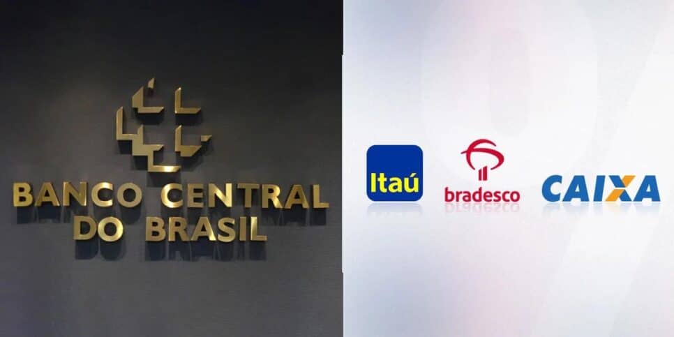 Banco Central - Bradesco, Caixa, Itaú (Foto: Reprodução, Montagem - TV Foco)