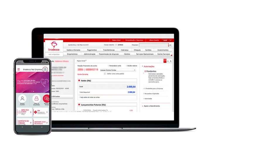 Conta Bradesco pode ser aberta pela internet (Foto Reprodução/Bradesco)