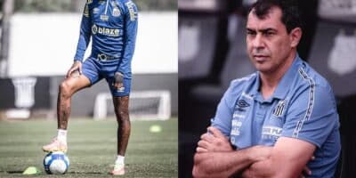 Carille pode dar adeus a craque de R$6 milhões do Santos (Reprodução: Ettore Chiereguini/AGIF)