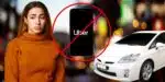 Cidade, mulher triste, lodo da Uber em celular e carro (Fotos: Reproduções / Canva / Internet)