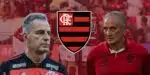 Landim e Tite sofrem desfalque de 6 craques no Flamengo durante embate com grande rival (Foto: Montagem TV Foco/ Ionara)