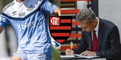 Imagem do post R$126 milhões: Landim arromba o cofre do Flamengo por contratação de +1 craque do Santos para salvar Tite