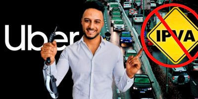 Lista de motoristas da Uber podem comemorar fim do IPVA caso possua algum desses veículos (Foto: Reprodução/Montagem/Lennita/TV Foco/Uber/Canva)