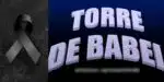 Imagem de luto / Logo de Torre de Babel - Montagem: TVFOCO