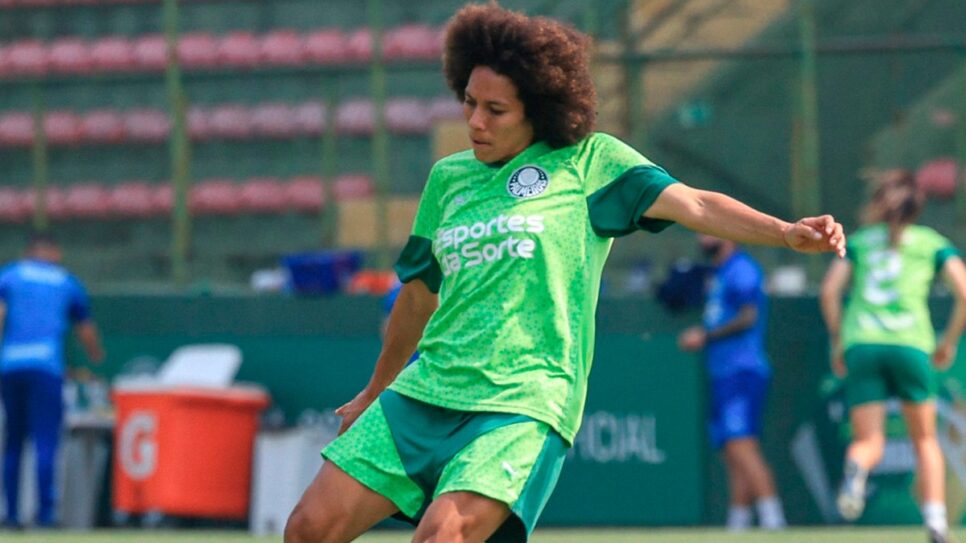 A famosa jogadora de futebol, Espinales (Foto: Paloma Cassiano/Palmeiras)