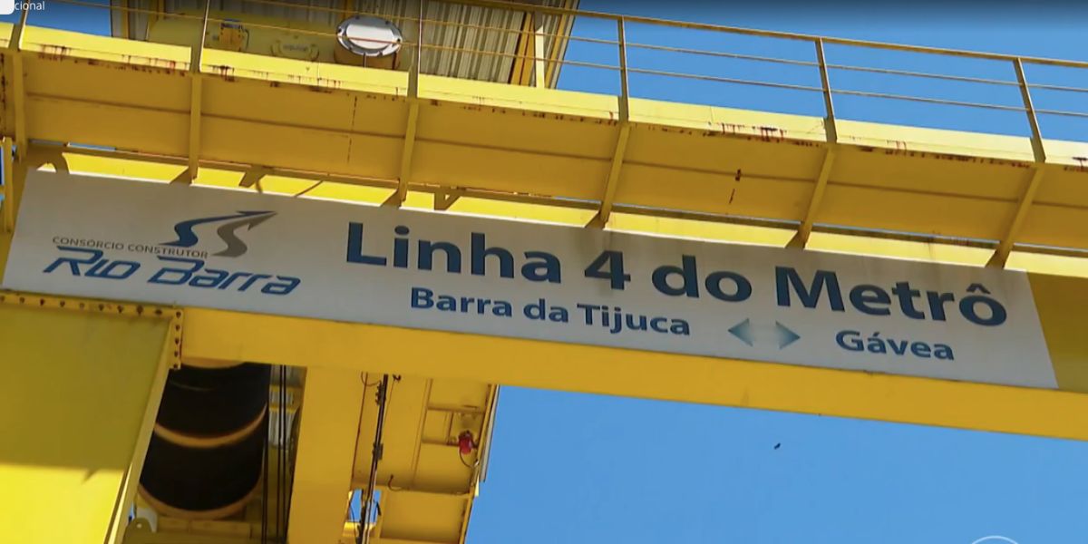 Linha 4 do metrô (Foto: Reprodução / Globo)