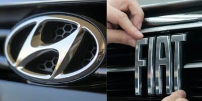 Logo Hyundai / Logo Fiat - Montagem: TVFOCO