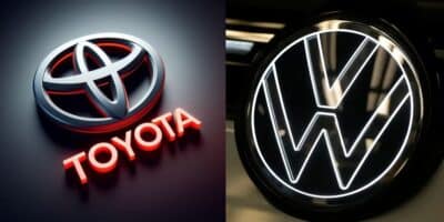 Logo Toyota / Logo Volks - Montagem: TVFOCO