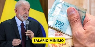 Lula Salário mínimo - Montagem TVFOCO