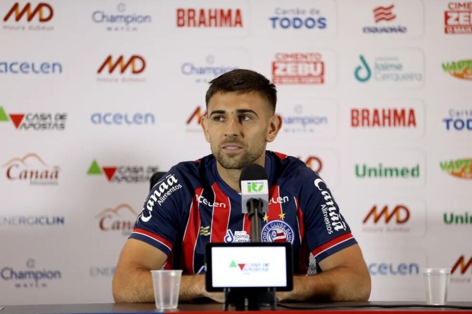 Nicolás Acevedo deve voltar em breve ao Bahia(Foto: Felipe Oliveira / EC Bahia / Divulgação)