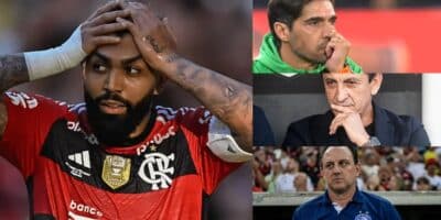 Novo técnico do Flamengo já tem nome e Abel e+ são avisados (Foto: Reprodução/ Flamengo - TV Globo -  Leandro Amorin/Vasco - Thiago Ribeiro/AGIF)