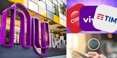 Nubank / Claro / Vivo/ Tim / Sinal de Internet - Montagem: TVFOCO