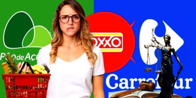 Lei dos supermercados atingem nomes como o OXXO, Carrefour, Pão de Açúcar e + com proibição em item essencial (Foto Reprodução/Montagem/Lennita/Tv Foco/Oxxo/GPA/Carrefour/Pinterest)